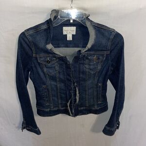 WHBM Women’s Denim Jacket Size 2 Blue Outdoors Going Out Party